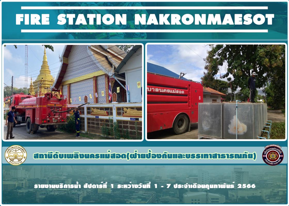 ข่าวดับเพลิงนครเเม่สอด