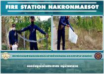 ดับเพลิงนครแม่สอด ออกจับงูเข้าบ้านประชาชน หมู่บ้านมารวย 