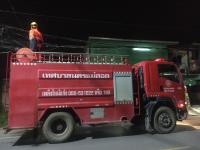ดับเพลิงนครแม่สอด ออกระงับเหตุเพลิงไหม้สายไฟฟ้าตรงข้ามโรงเรียนราษฎร์วิทยา(ตี่มิ้ง)