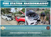 ดับเพลิงนครแม่สอด ออกพ่วงเเบตเตอรี่ให้ประชาชน หลังชุมชนสองเเคว 2