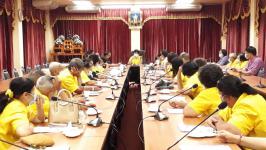 ชมรมผู้สูงอายุ เทศบาลนครแม่สอด จัดประชุมคณะกรรมการชมรม ร่วมพิจารณาโครงการ เพื่อขอรับการสนัยสนุนจากกองทุนส่งเสริมการจัดสวัสดิการสังคม