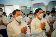 เทศบาลนครแม่สอดร่วมกับวัดแม่ซอดหน้าด่าน ร่วมสืบสานประเพณีแล้อุ๊ปั๊ดตะก่า ประจำปี 2565