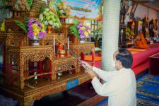 เทศบาลนครแม่สอดร่วมกับวัดแม่ซอดหน้าด่าน ร่วมสืบสานประเพณีแล้อุ๊ปั๊ดตะก่า ประจำปี 2565