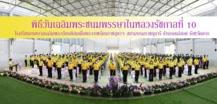 โรงเรียนเทศบาลเฉลิมพระเกียรติ ฯ จัดพิธีวันเฉลิมพระชนมพรรษาพระบาทสมเด็จพระเจ้าอยู่หัวฯ รัชกาลที่ ๑๐