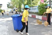 กองการศึกษา และสถานศึกษาในสังกัด ร่วมกิจกรรมจิตอาสาบำเพ็ญสาธารณประโยชน์
