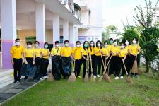 กองการศึกษา และสถานศึกษาในสังกัด ร่วมกิจกรรมจิตอาสาบำเพ็ญสาธารณประโยชน์