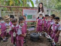 ศูนย์พัฒนาเด็กเล็กโรงเรียนเทศบาลวัดดอนแก้ว นำนักเรียนเรียนรู้ "เรื่องการจัดทำถังขยะเปียกลดโลกร้อน" 