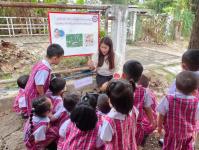 ศูนย์พัฒนาเด็กเล็กโรงเรียนเทศบาลวัดดอนแก้ว นำนักเรียนเรียนรู้ "เรื่องการจัดทำถังขยะเปียกลดโลกร้อน" 