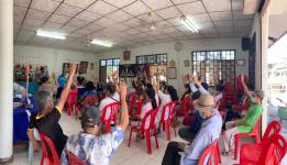 วัน ศุกร์ ที่ 9 ธันวาคม 2565 กองสวัสดิการสังคม เจ้าหน้าที่ฝ่ายพัฒนาชุมชน และเจ้าหน้าที่ กองยุทธศาสตร์ ลงพื้นที่ จัดทำแผนชุมชน เพื่อสอบถามความเดือดร้อน ความต้องการของประชาชนในชุมชน ณ ชุมชนสองแควสอง