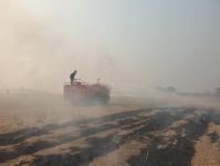 ดับเพลิงนครแม่สอด ออกสนับสนุน อบต.แม่ปะ ระงับเหตุเพลิงไหม้ไร่อ้อย ใกล้หมู่บ้านห้วยกะโหลก