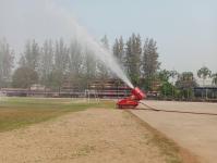 ฉีดน้ำพ่นหมอกควัน ร่วม ปภ. จุดโรงเรียนสรรพวิทยาคม