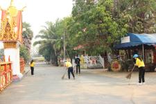 กองยุทธศาสตร์และงบประมาณ เข้าร่วมกิจกรรมจิตอาสาพัฒนาวัดเนื่องในวันมาฆบูชา ประจำปี 2566