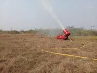 ฉีดน้ำพ่นหมอกควัน ร่วม ปภ.จุดบริเวณถนนแม่สอด - แม่ตาว