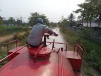 ดับเพลิงนครแม่สอด ออกฉีดพรมถนนและฉีดน้ำพ่นหมอกควัน เพื่อลดฝุ่น pm2.5 จำนวน 2 จุด ตามรายงาน