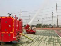 ดับเพลิงนครแม่สอด ออกพ่นน้ำลดหมอกควัน (7/3/66)