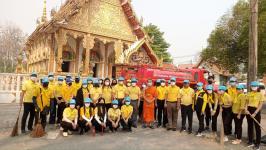 กองช่างสุขาภิบาลเข้าร่วมกิจกรรมจิตอาสาพัฒนาวัดเนื่องในวันมาฆบูชา ประจำปี 2566