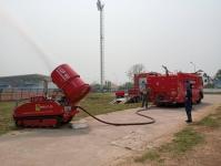 ดับเพลิงนครแม่สอด ออกพ่นน้ำลดหมอกควัน พื้นที่อำเภอแม่สอด (9/3/66)