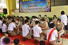 พิธีปัจฉิมนิเทศนักเรียนชั้นประถมศึกษาปีที่ 6 และชั้นมัธยมศึกษาปีที่ 3 โรงเรียนเทศบาลวัดมณีไพรสณฑ์ 