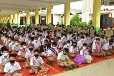 พิธีปัจฉิมนิเทศนักเรียนชั้นประถมศึกษาปีที่ 6 และชั้นมัธยมศึกษาปีที่ 3 โรงเรียนเทศบาลวัดมณีไพรสณฑ์ 