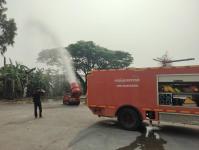 ดับเพลิงนครแม่สอด ออกพ่นน้ำลดหมอกควัน พื้นที่อำเภอแม่สอด ช่วงเช้า (10/3/66)