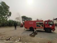 ดับเพลิงนครแม่สอด ออกพ่นน้ำลดหมอกควัน พื้นที่อำเภอแม่สอด ช่วงเช้า (10/3/66)