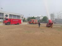 ฉีดน้ำพ่นหมอกควัน ร่วม ปภ. จุดโรงเรียนเทศบาลวัดดอนแก้ว