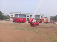 ฉีดน้ำพ่นหมอกควัน ร่วม ปภ. จุดโรงเรียนเทศบาลวัดดอนแก้ว