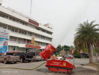 ดับเพลิงนครแม่สอด ออกพ่นน้ำลดหมอกควัน พื้นที่อำเภอแม่สอด ช่วงเช้า (11/3/66)