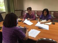 ประชุมคณะกรรมการทำร่างขอบเขตของงาน จัดซื้อครุภัณฑ์ไฟฟ้าและวิทยุ