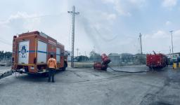 ดับเพลิงนครแม่สอด ออกฉีดพ่นละอองน้ำลดหมอกควัน พื้นที่อำเภอแม่สอด (19/3/66)