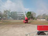 ดับเพลิงนครแม่สอด ออกฉีดพ่นละอองน้ำลดหมอกควัน พื้นที่อำเภอแม่สอด (24/3/66)