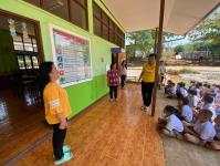 ดับเพลิงนครแม่สอด ออกให้ความรู้การป้องกันอัคคีภัยในสถานศึกษา โรงเรียนบ้านหนองน้ำเขียว ตำบลแม่กุ