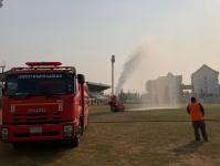 ดับเพลิงนครแม่สอด ออกฉีดพ่นละอองน้ำลดหมอกควัน พื้นที่อำเภอแม่สอด (28/3/66)