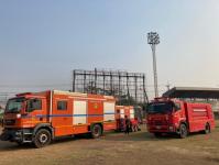 ดับเพลิงนครแม่สอด ออกฉีดพ่นละอองน้ำลดหมอกควัน พื้นที่อำเภอแม่สอด (28/3/66)