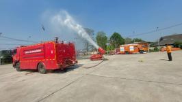 ดับเพลิงนครแม่สอด ออกฉีดพ่นละอองน้ำลดหมอกควัน พื้นที่อำเภอแม่สอด (2/4/66)