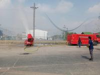 ดับเพลิงนครแม่สอด ออกฉีดพ่นละอองน้ำลดหมอกควัน พื้นที่อำเภอแม่สอด (4/4/66)