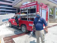 ดับเพลิงนครแม่สอด ออกช่วยเหลือผู้บาดเจ็บมือติดเครื่องบดถั่ว ณ โรงพยาบาลแม่สอด