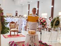 กองการเจ้าหน้าที่ เข้าร่วมพิธีวางพวงมาลาในวันสมเด็จพระนเรศวรมหาราช