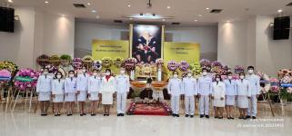 กองการเจ้าหน้าที่ เข้าร่วมพิธีวางพวงมาลาในวันสมเด็จพระนเรศวรมหาราช