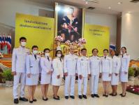 กองการเจ้าหน้าที่ เข้าร่วมพิธีวางพวงมาลาในวันสมเด็จพระนเรศวรมหาราช