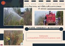 ดับเพลิงนครแม่สอด ออกระงับเหตุเพลิงไหม้ป่ารกร้างใกล้บ้านประชาชน ชุมชนสองแคว 2(จุดเดิม)
