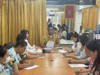 ประชุมกองสวัสดิการสังคม ประจำเดือน เมษายน 2566