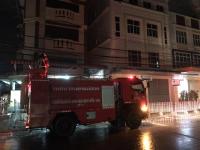 ดับเพลิงนครแม่สอด ออกระงับเหตุเพลิงไหม้สายสื่อสารหน้าธนาคารกรุงศรีฯ