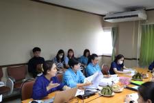 กองยุทธศาสตร์และงบประมาณ จัดประชุมซักซ้อมการจัดทำร่างเทศบัญญัติงบประมาณรายจ่ายประจำปี พ.ศ. 2567