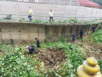 ดับเพลิงนครแม่สอด ออกตัดต้นไม้ในคลองชลประทาน ชุมชนจ๊อกจอสามัคคี