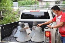 ตรวจรับการจัดซื้อครุภัณฑ์ไฟฟ้าและวิทยุพร้อมติดตั้ง (ลำโพงฮอร์น และเพาเวอร์มิกเซอร์) กันงบเงินปี พ.ศ.2565