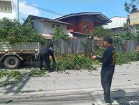 ดับเพลิงนครแม่สอด ออกตัดต้นไม้บริเวณตลาดบ้านเหนือ