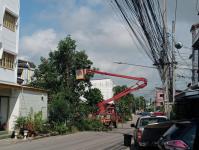 ดับเพลิงนครแม่สอด ออกตัดต้นไม้บริเวณตลาดบ้านเหนือ