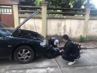 ดับเพลิงนครแม่สอด ออกช่วยเหลือประชาชนเหตุรถยนต์สตาร์ทไม่ติด ใกล้ร้านครัวบ้านคุณนาย