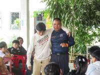 ฝึกดับเพลิงขั้นต้น ศูนย์ฝึกภัตตาคารและการโรงแรม HCTC